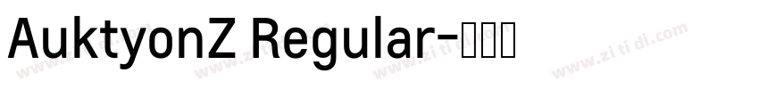 AuktyonZ Regular字体转换